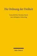 Cover: Die Ordnung der Freiheit - Mohr Siebeck