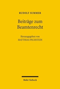 Abbildung von: Beiträge zum Beamtenrecht - Mohr Siebeck