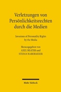 Abbildung von: Verletzungen von Persönlichkeitsrechten durch die Medien - Mohr Siebeck