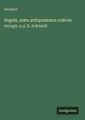 Cover: Regula, juxta antiquissimos codices recogn. a p. E. Schmidt - Antigonos Verlag