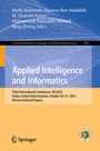 Cover: Applied Intelligence and Informatics - Springer