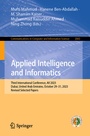 Cover: Applied Intelligence and Informatics - Springer