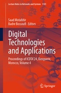 Cover: Digital Technologies and Applications - Springer
