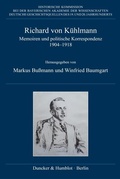 Abbildung von: Richard von Kühlmann - Duncker & Humblot