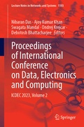 Cover: Proceedings of International Conference on Data, Electronics and Computing - Springer