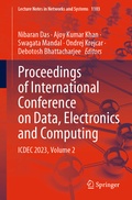 Cover: Proceedings of International Conference on Data, Electronics and Computing - Springer