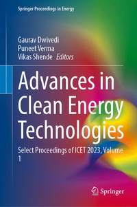 Enlarge image Cover: Advances in Clean Energy Technologies - Springer
