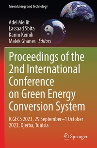 Enlarge image Cover: Proceedings of the 2nd International Conference on Green Energy Conversion System - Springer