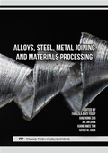 Cover: Alloys, Steel, Metal Joining and Materials Processing - Trans Tech Publications Ltd