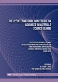 Cover: The 3rd International Conference on Advances in Materials Science (ICAMS) - Trans Tech Publications Ltd