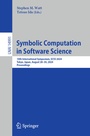 Cover: Symbolic Computation in Software Science - Springer