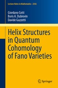 Bild: Helix Structures in Quantum Cohomology of Fano Varieties - Springer