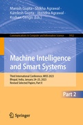 Cover: Machine Intelligence and Smart Systems - Springer