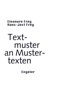 Enlarge image Cover: Textmuster an Mustertexten - Urs Engeler