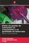 Cover: Efeito da gestao de nutrientes no crescimento e na qualidade da beterraba - Edicoes Nosso Conhecimento