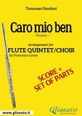 Cover: Flute Quintet / choir "Caro mio ben" score & parts - Glissato Edizioni Musicali