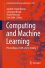 Cover: Computing and Machine Learning - Springer