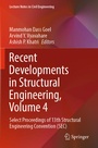 Cover: Recent Developments in Structural Engineering, Volume 4 - Springer