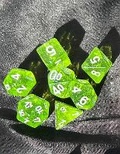 Cover: DCC RPG Dice: Greenstone Shards - Goodman Games
