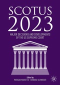 Cover: SCOTUS 2023 - Palgrave Macmillan