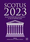 Cover: SCOTUS 2023 - Palgrave Macmillan