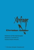 Cover: Christian Geissler: "Anfrage" - Reaktionen auf die Orignalausgabe - Christian-Geissler-Gesellschaft