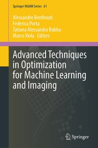 Abbildung von: Advanced Techniques in Optimization for Machine Learning and Imaging - Springer