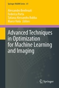 Cover: Advanced Techniques in Optimization for Machine Learning and Imaging - Springer