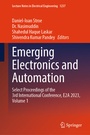 Cover: Emerging Electronics and Automation - Springer