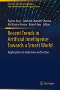 Cover: Recent Trends in Artificial Intelligence Towards a Smart World - Springer