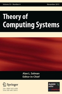 Abbildung von: Theory of Computing Systems - Springer
