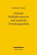 Bild: Ordinale Wohlfahrtstheorie und staatliche Verteilungspolitik - Mohr Siebeck