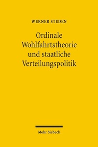 Abbildung von: Ordinale Wohlfahrtstheorie und staatliche Verteilungspolitik - Mohr Siebeck