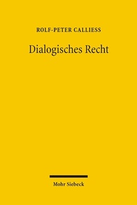 Abbildung von: Dialogisches Recht - Mohr Siebeck