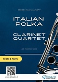 Cover: Clarinet Quartet "Italian Polka" score & set of parts - Glissato Edizioni Musicali