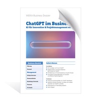 Enlarge image Cover: ChatGPT im Business - WEKA Schweiz