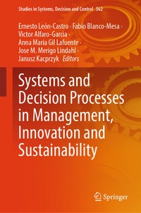 Enlarge image Cover: Systems and Decision Processes in Management, Innovation and Sustainability - Springer