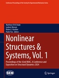 Cover: Nonlinear Structures & Systems, Vol. 1 - Springer