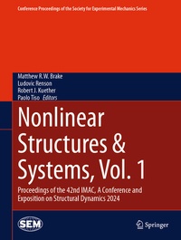 Enlarge image Cover: Nonlinear Structures & Systems, Vol. 1 - Springer