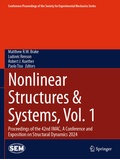 Cover: Nonlinear Structures & Systems, Vol. 1 - Springer