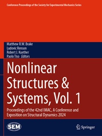 Enlarge image Cover: Nonlinear Structures & Systems, Vol. 1 - Springer