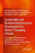 Cover: Sustainable and Resilient Infrastructure Development in Africa's Changing Climate - Springer