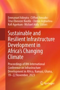Cover: Sustainable and Resilient Infrastructure Development in Africa's Changing Climate - Springer