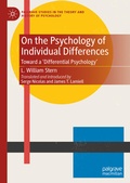 Cover: On the Psychology of Individual Differences - Palgrave Macmillan