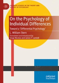Enlarge image Cover: On the Psychology of Individual Differences - Palgrave Macmillan