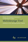 Cover: Mehrdeutige Titel - J.B. Metzler