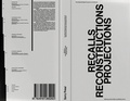 Cover: Recalls Reconstructions Projections - Sorry Press