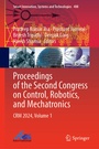 Cover: Proceedings of the Second Congress on Control, Robotics, and Mechatronics - Springer