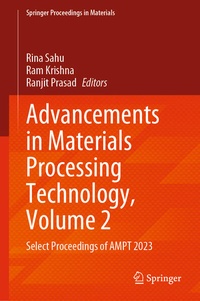 Enlarge image Cover: Advancements in Materials Processing Technology, Volume 2 - Springer