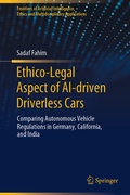 Cover: Ethico-Legal Aspect of AI-driven Driverless Cars - Springer